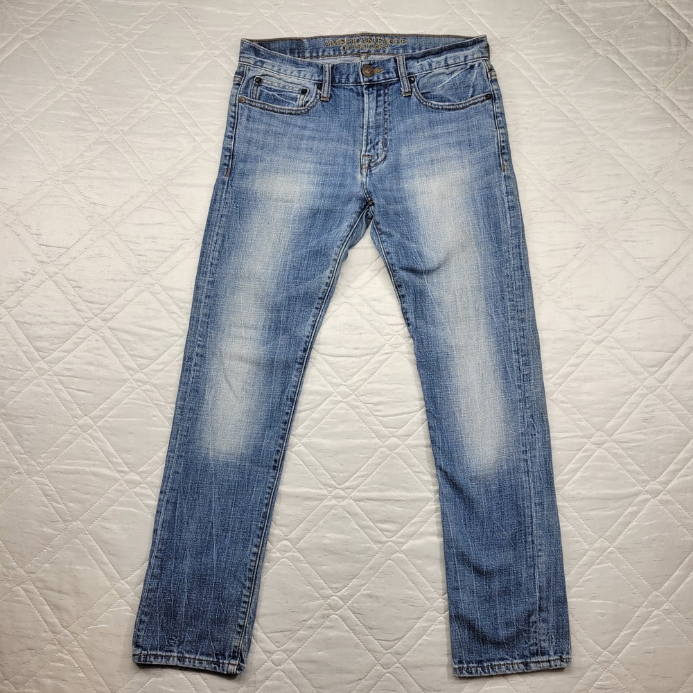 American Eagle well worn slim blue jeans size 28X30